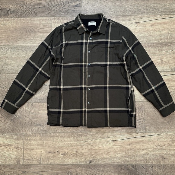 Old Navy Mens Cozy Fleece Lined Snap Shaket Shirt - Size XXL - Picture 1 of 7